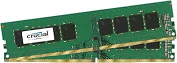 Crucial 32GB (2X 16GB) 288-Pin UDIMM DDR4 2666 MT/s (PC4-21300 Crucial 32GB (2X 16GB) 288-Pin UDIMM DDR4 2666 MT/s (PC4-21300